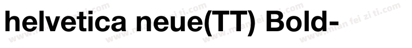 helvetica neue(TT) Bold字体转换